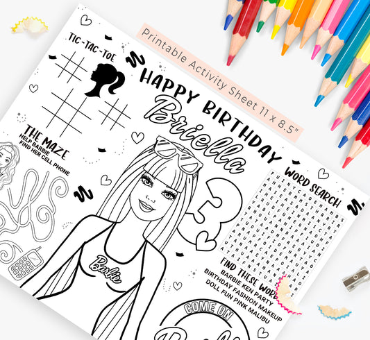 Barbie Activity Sheet