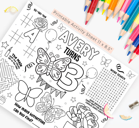 Butterfly Activity Sheet