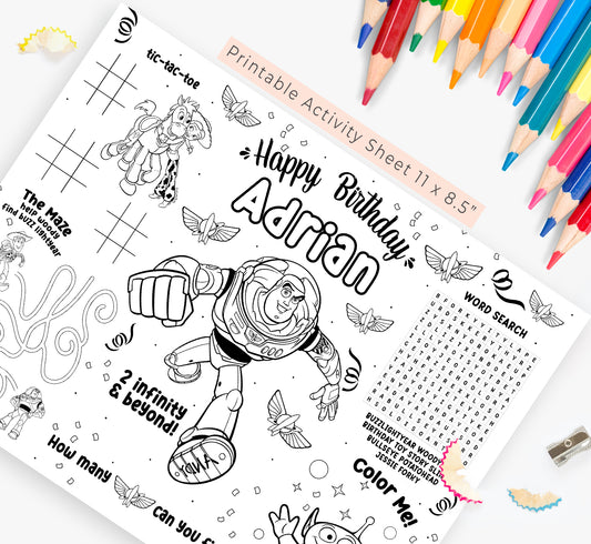 Buzz Lightyear Activity Sheet