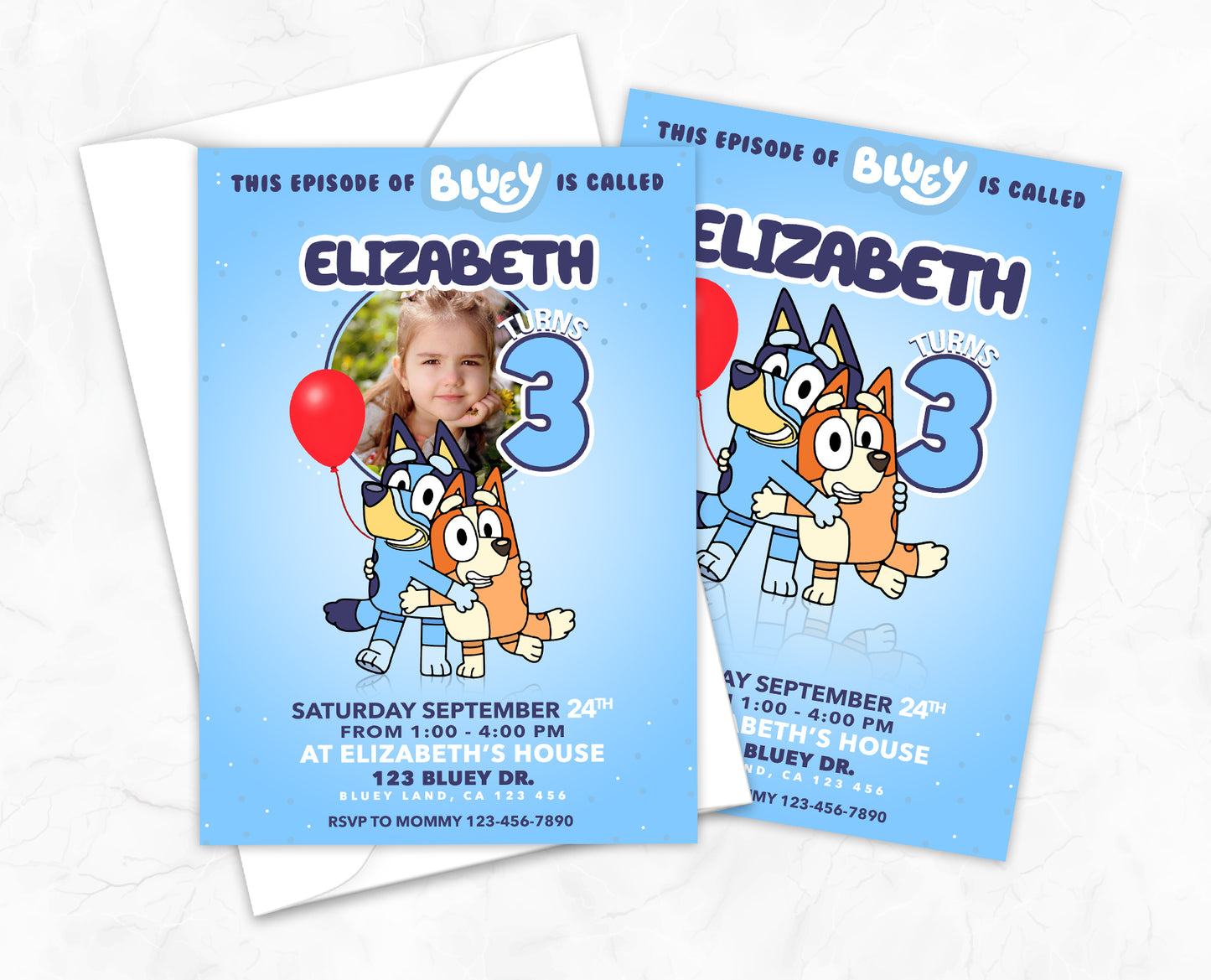 Bluey Printable Invitation