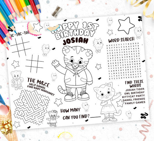 Daniel The Tiger Activity Sheet