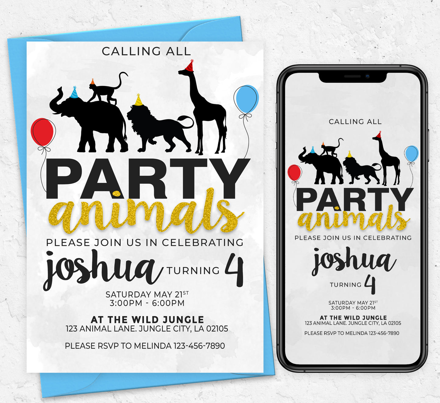 Party Animals Invitation
