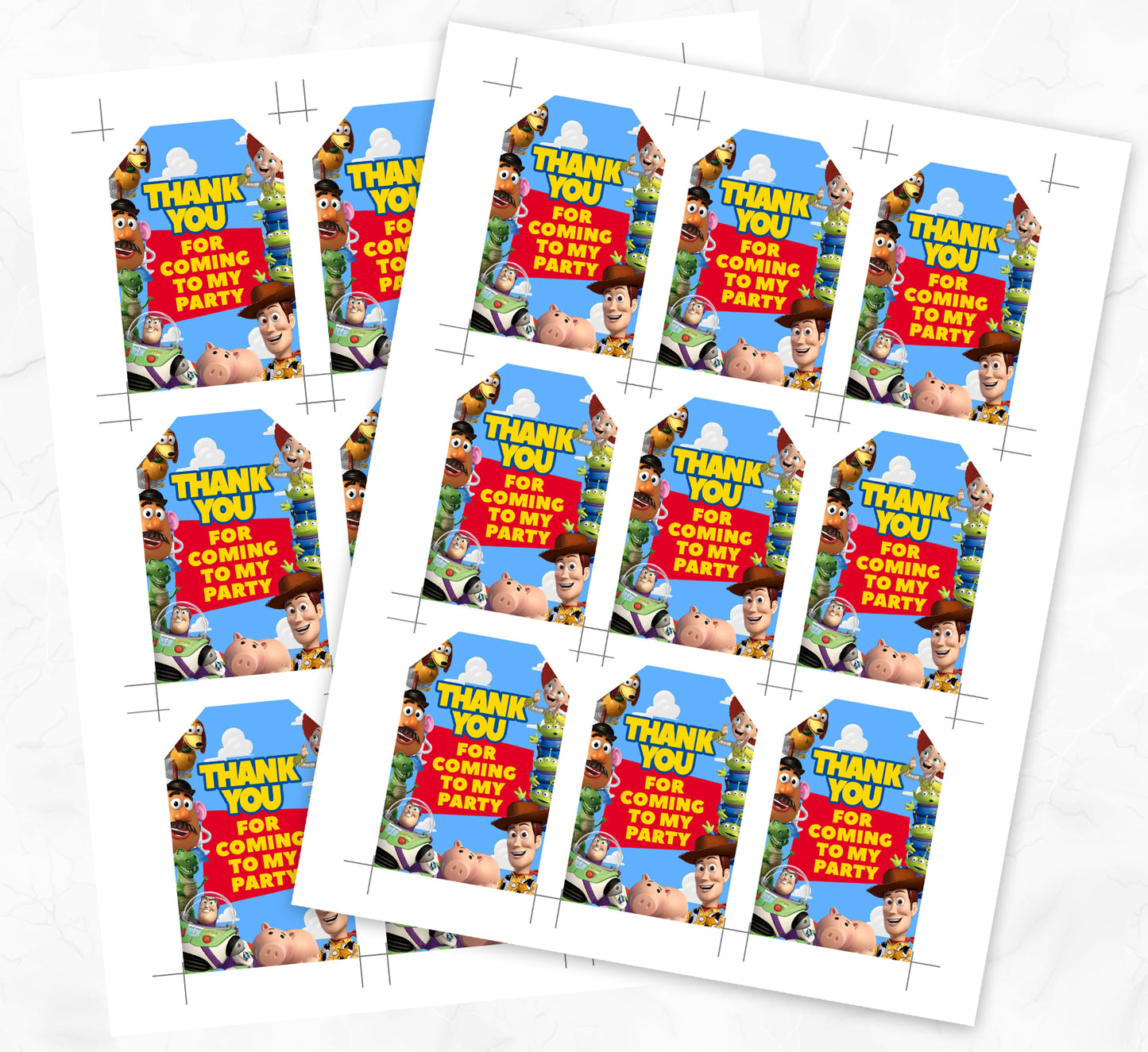 Toy Story Thank You Tags
