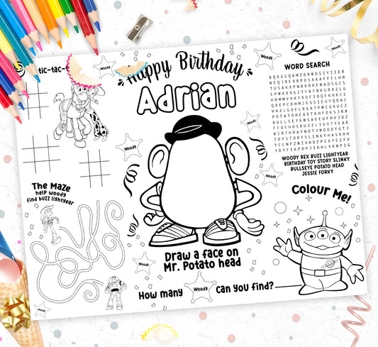 Toy Story Activity Sheet