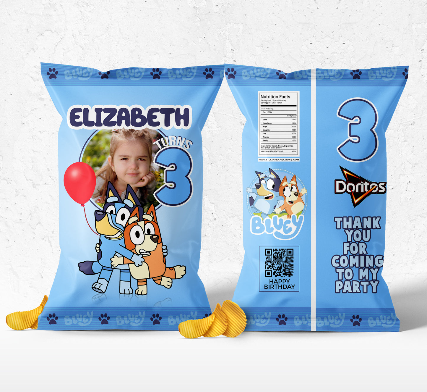 Bluey Printable Chip Bag