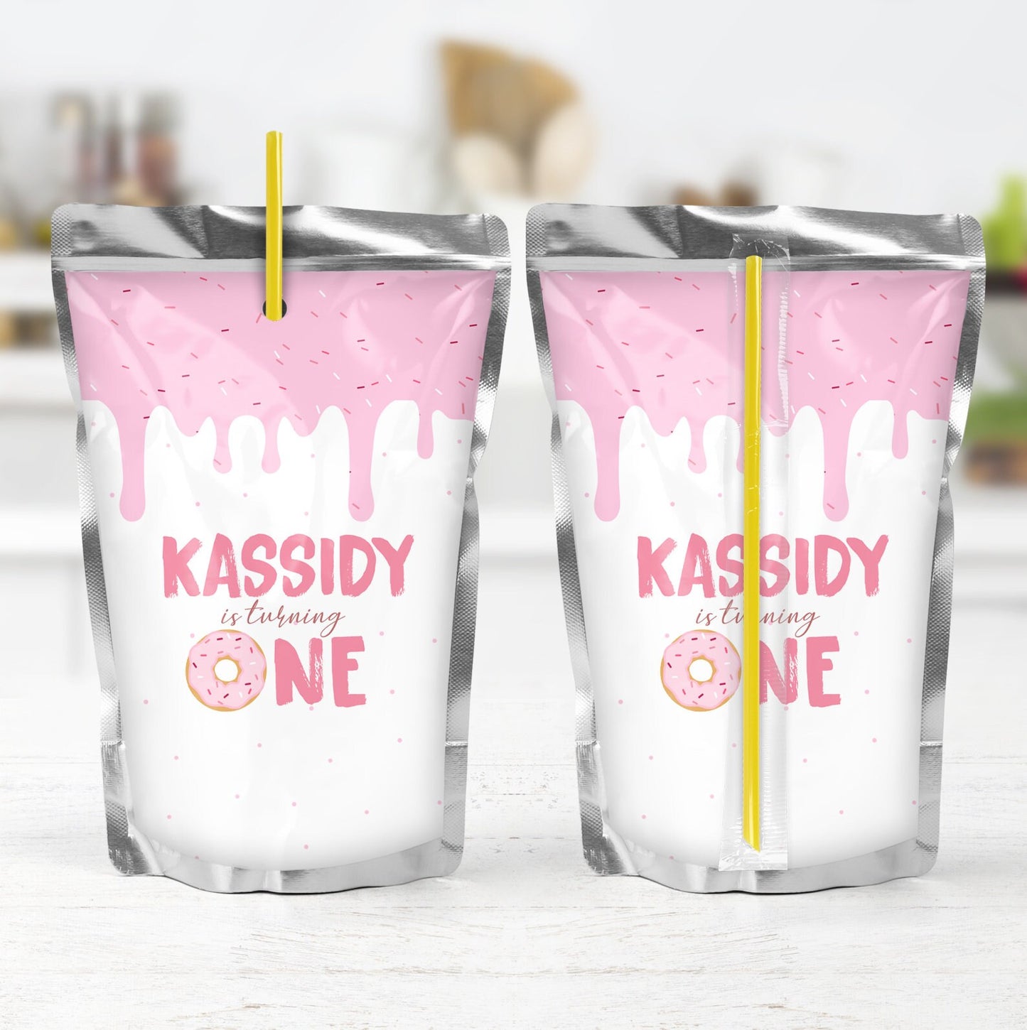 Donut Printable Capri Sun Label