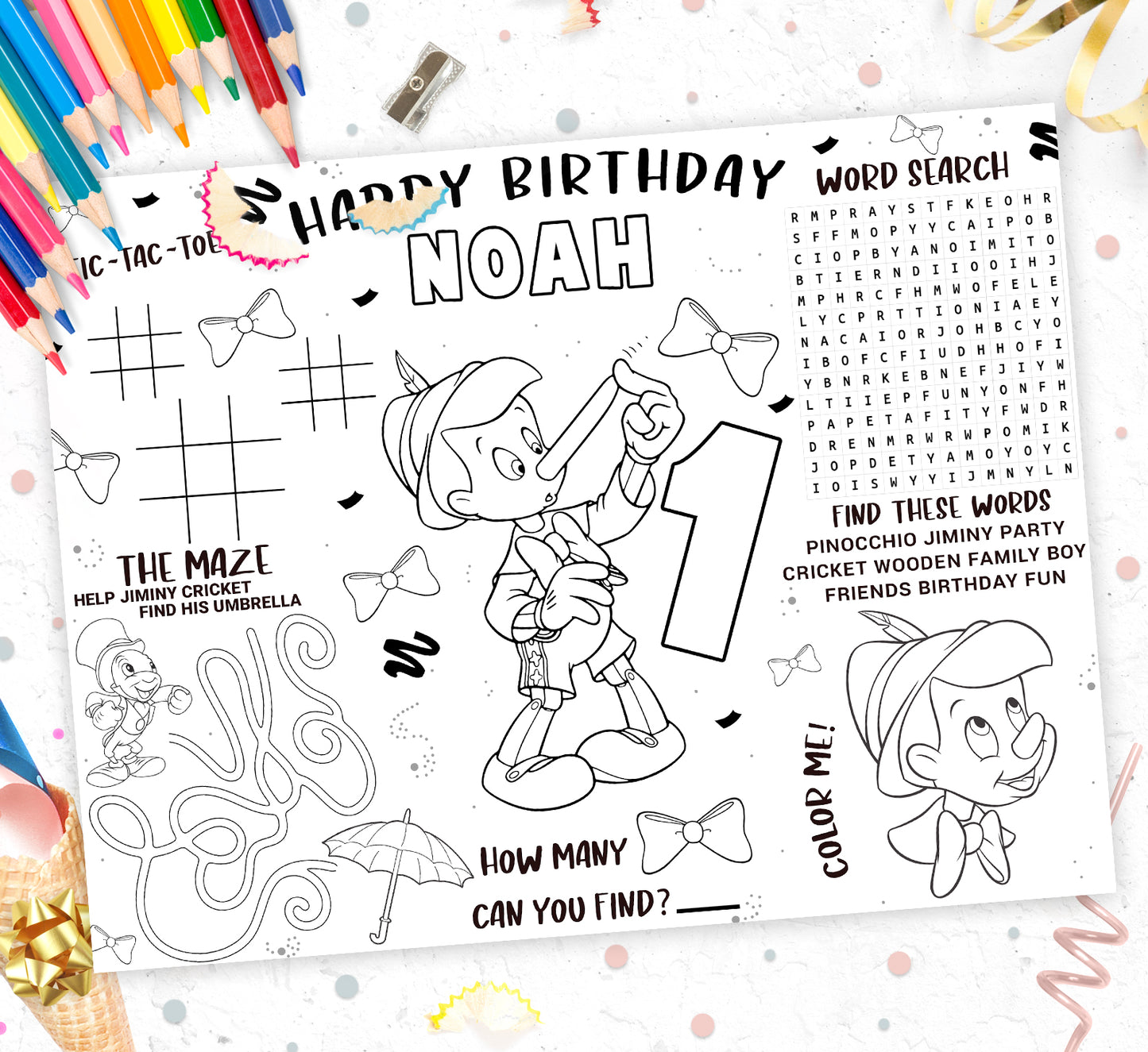 Pinocchio Activity Sheet