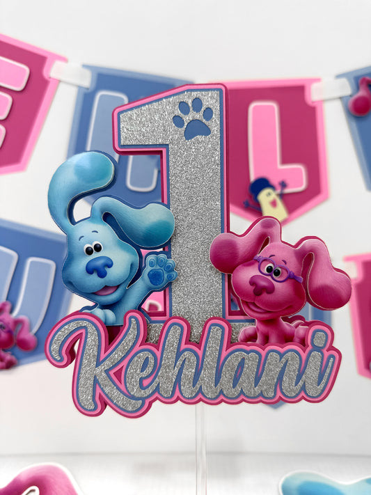 Blues Clues And Magenta 3D Cake Topper