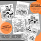 Halloween Monster Truck Coloring Pages - Instant Download