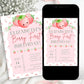Berry First Birthday Invitation | Editable Girl Party Invite | Pink Berry First Theme Template – Instant Download