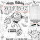 Buzz Lightyear Activity Sheet (Edit In Canva & Instant Download)