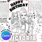 K-Pop Demon Hunters Birthday Activity Sheet | Personalized Canva Template ( Instant Download )