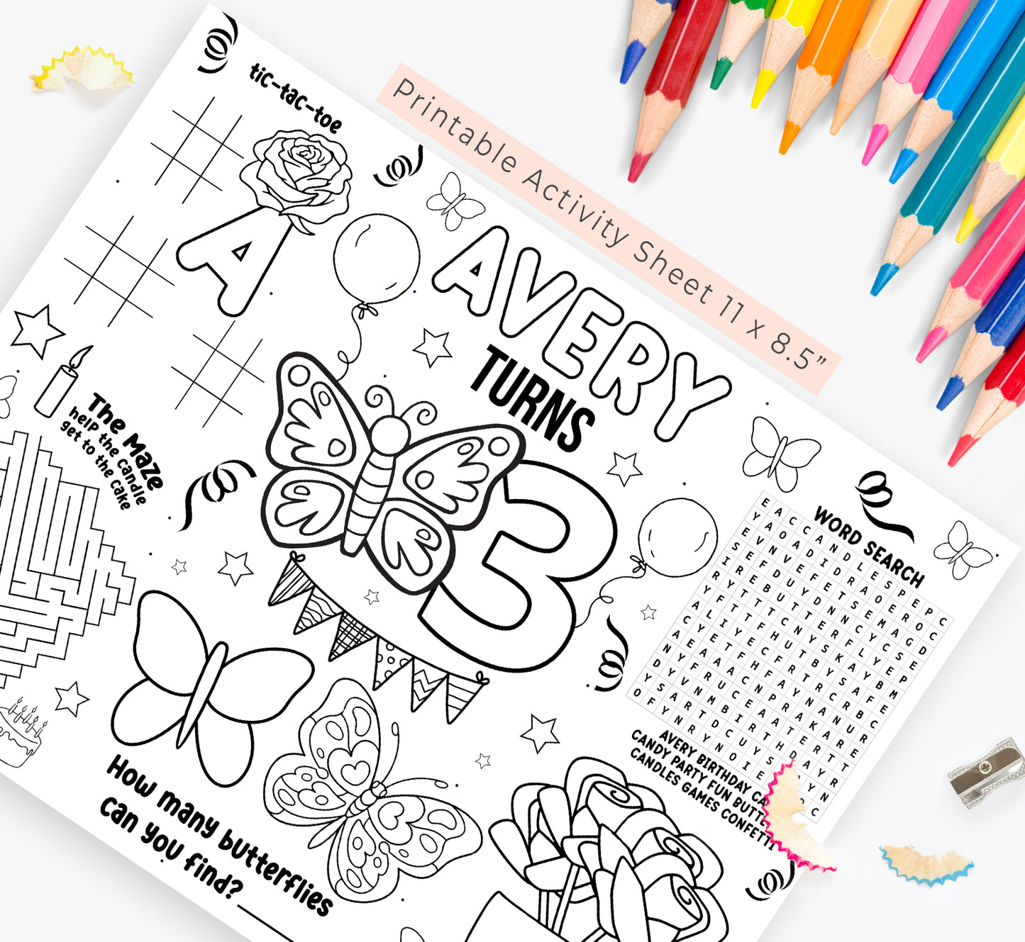 Butterfly Activity Sheet