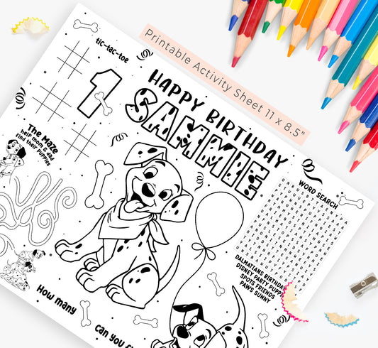 1001 Dalmatians Activity Sheet