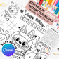 Editable TuTu Labubu Birthday Activity Sheet | Personalized Canva Template ( Instant Download )