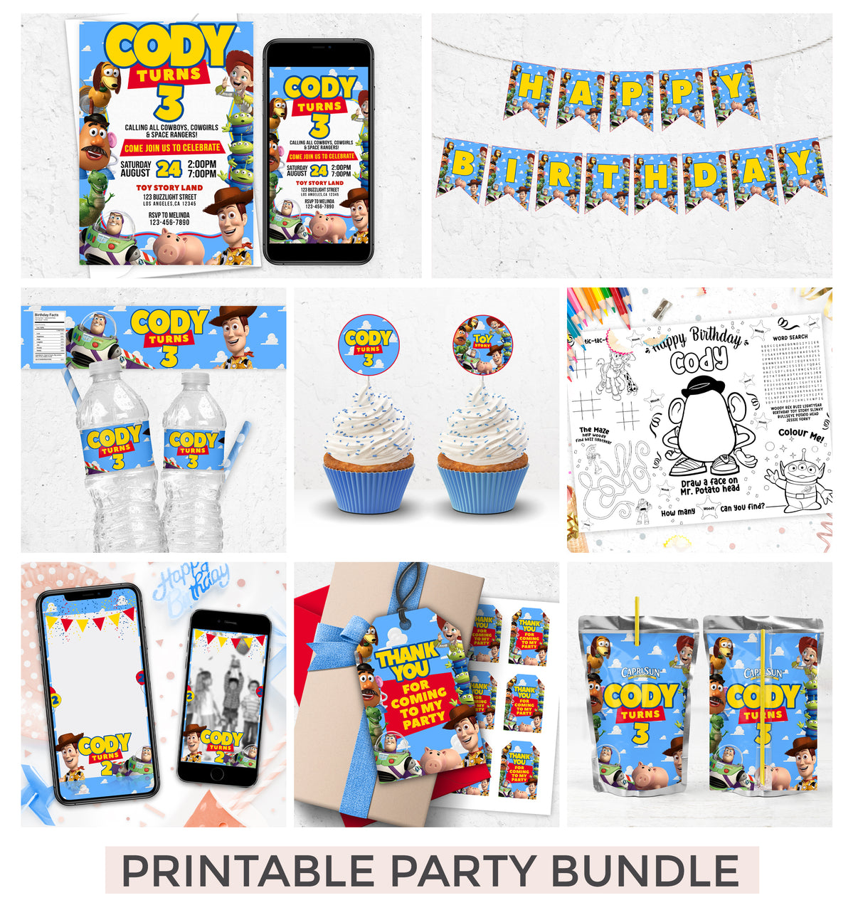 Toy Story Printable Party Bundle – lilyjanekreations